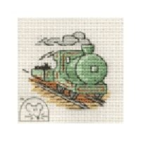 Mouseloft Stitchlets - Steam Train Cross Stitch Kit - 64mm