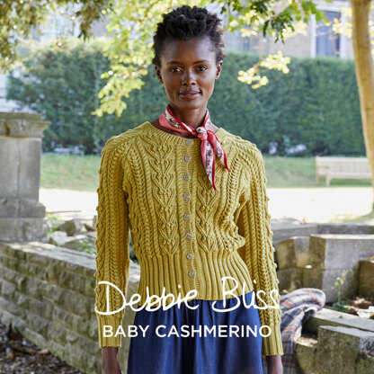 Isobel - Cardigan Knitting Pattern For Women in Debbie Bliss Baby Cashmerino by Debbie Bliss