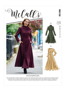 McCall's AstoriaMcCalls - Misses' Coats M8156 - Sewing Pattern