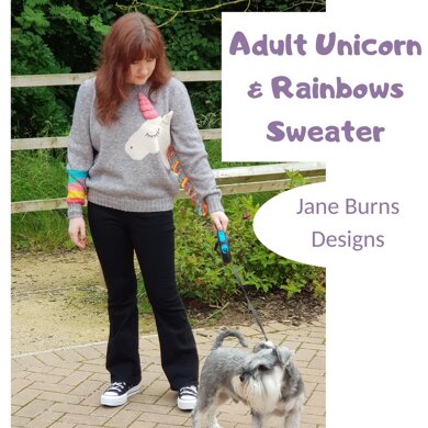 Unicorn & Rainbows Sweater ADULT