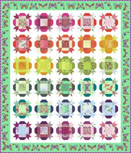 Tula Pink Hibiscus Quilt Featuring Daydreamer -  Downloadable PDF