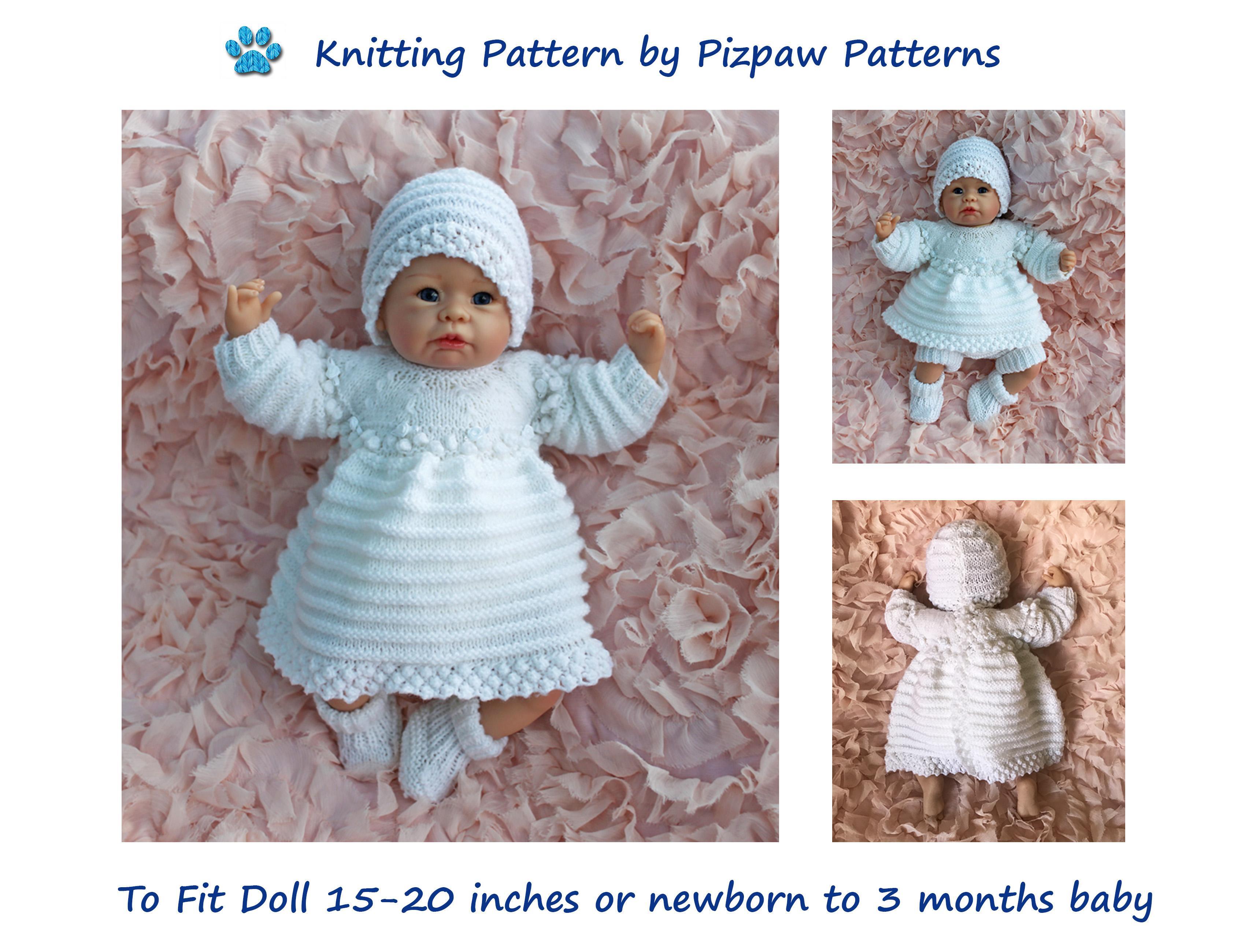 NEW BABY ANGELTOP/DRESS HAND KNITTED 