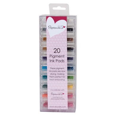 Papermania Mini Ink Pads Pigment (20pk) - Assorted Colours