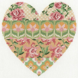 DMC Floral Arrangement Cross Stitch Kit - 23cm x 23cm