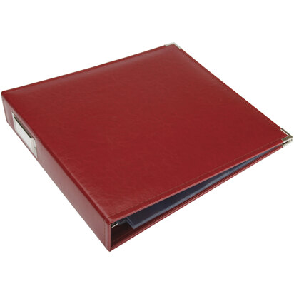 We R Memory Keepers We R Classic Leather D-Ring Album 12"X12" - Wine