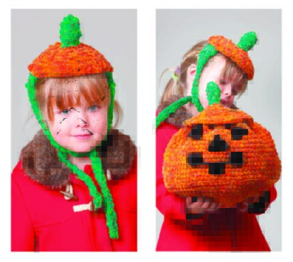Crochet Pumpkin and Head Toppers in Robin Firecracker Mega Chunky - Downloadable PDF