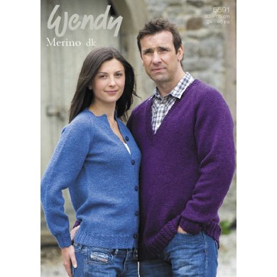 Cardigan and Sweater in Wendy Merino DK (5591)