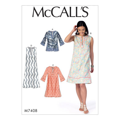 McCall's Misses' Tunic and Dresses M7408 - Sewing Pattern