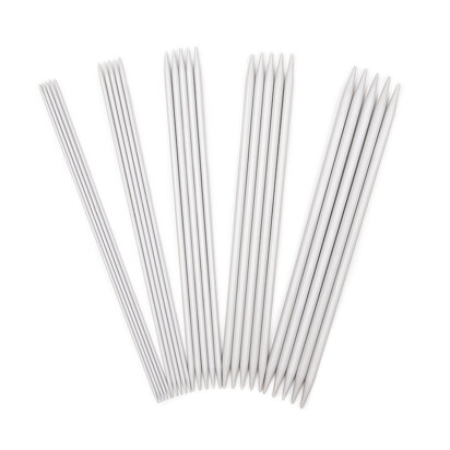 KnitPro Basix Aluminum Double Point Needles 20cm (Set of 5)