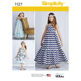 Simplicity Child's and Girls' Pullover Dresses 1121 - Sewing Pattern