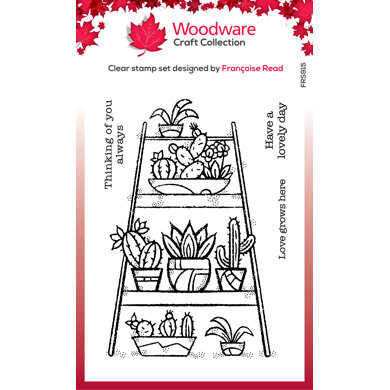 Woodware Clear Singles Indoor Garden 4 in x 6 in Stamp