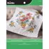 Bucilla Stamped Cross Stitch Lap Quilt Kit 45in x 45in - Flowers From The Garden
