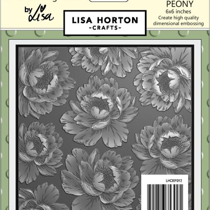 Lisa Horton 3D Embossing Folder - Blooming Peony