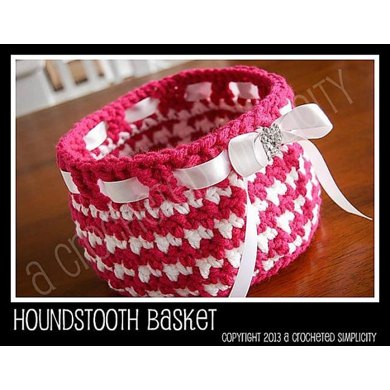 Houndstooth Basket for Easter or Everyday
