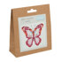 Kreuzstich-Stickset „Schmetterling“ von Trimits – 13 x 13 cm