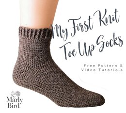 My First Toe Up Crochet Socks