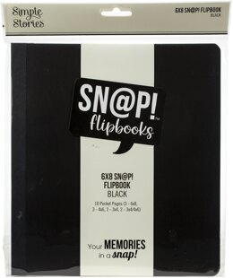 Simple Stories Sn@p! Flipbook 6"X8" - Black