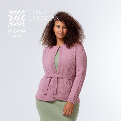 Charlie Cardigan -  Knitting Pattern for Women in MillaMia Naturally Soft Merino by MillaMia