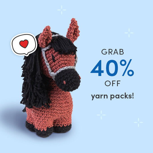 Grab 40 percent off yarn packs! - ends tonight!