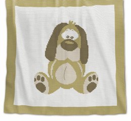 CROCHET Baby Blanket - Dog