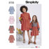 Simplicity 8708 Child's and Girls Dress with Sleeve Variations - Paper Pattern, Size HH (3-4-5-6)