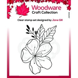 Woodware Clear Singles Mini Floral Wonder 3.Stamp 8in x 2.6in