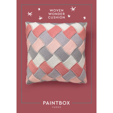 Woven Wonder Cushion - Free Knitting Pattern For Home in Paintbox Yarns Baby DK