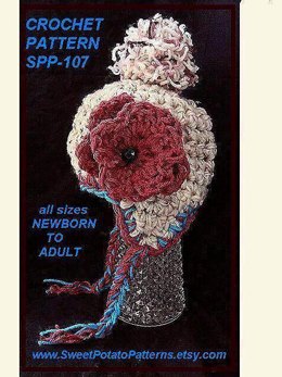 Earflap Crochet Hat by SweetPotatoPatterns
