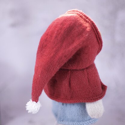 Doll Knitting Pattern - Red Riding Hood Layla