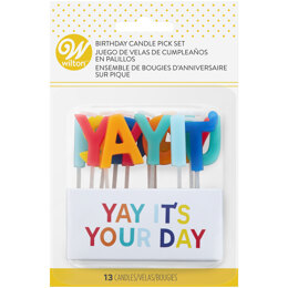Wilton “Yay It's Your Day Birthday Candle Pick Set, 13-Count