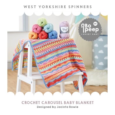 Carousel Crochet Blanket  in West Yorkshire Spinners Bo Peep Luxury Baby DK - WYS0017 - Downloadable PDF
