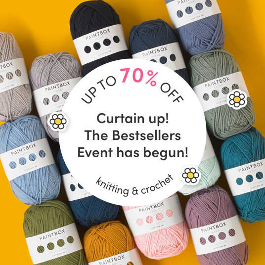 Up to 70 percent off knitting & crochet bestsellers!