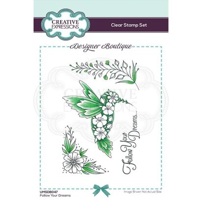 Creative Expressions Designer Boutique Collection Follow Your Dreams A6 Clear Stamp