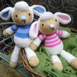 Lulu and Lollo Lamb Amigurumi Crochet Pattern