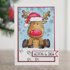 Woodware Clear Singles Festive Fuzzies - Mini Reindeer Hooves Stamp 2.6in x 1.7in