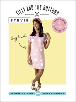 Tilly And The Buttons Stevie Tunic Sewing Pattern 1020 - Paper Pattern, Size UK 6-24 / EUR 34-52