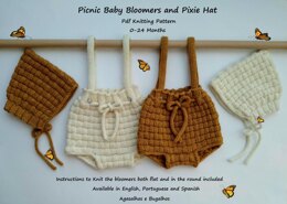 Picnic Baby Bloomers and Pixie Hat | 0-24 months