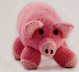 Pink Pig Toy in Cascade 128 Superwash - C202