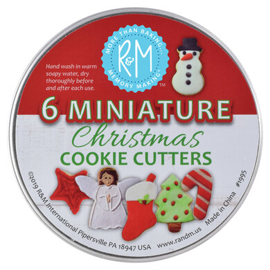 R&M Mini Christmas Cookie Cutters Set of 6
