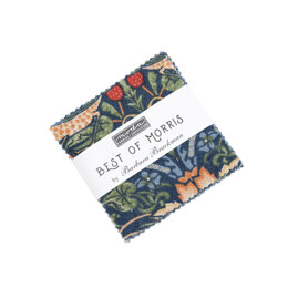 2,5"-Packung mit Mini-Stoffstücken „Best of Morris“ von Moda Fabrics – 8360MC