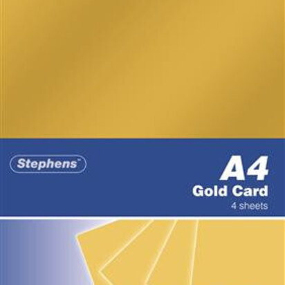 Stephens Gold Card 220gsm 4 Sheets