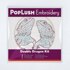 Poplush Double Dragon Embroidery Kit - 8in