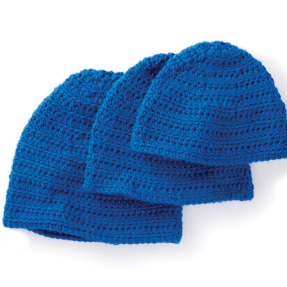 Ridges Family Crochet Hat in Caron One Pound - Downloadable PDF