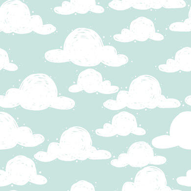 Craft Cotton Company Goodnight - Clouds