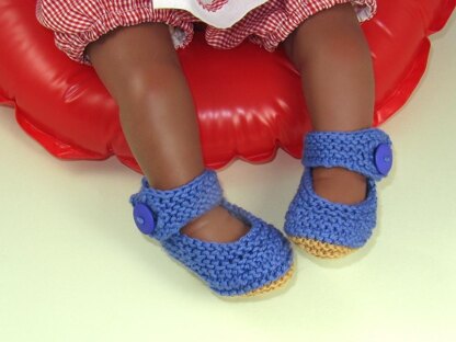 Baby Garter Stitch Ankle Strap Sandals Booties
