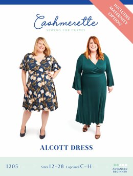 Cashmerette Alcott Dress Pattern by Cashmerette CPP1205 - Paper Pattern, Size 12-28