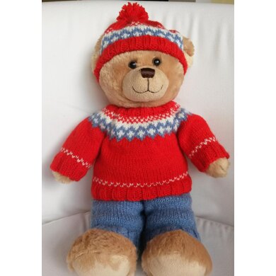 Teddy bear Nordic outfit