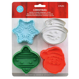 R&M Christmas Pastry & Cookie Stamps Set of 4