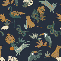 Poppy Fabrics - Safari Animals 1 Jersey