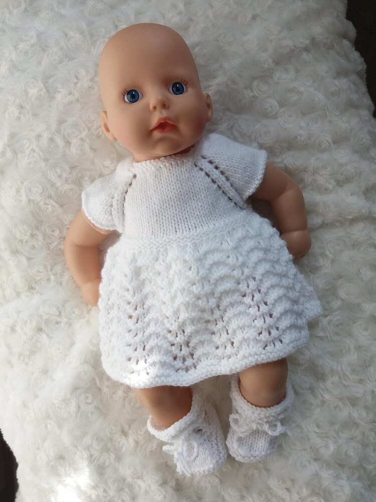 Baby Doll Lace dress Knitting pattern by linmaryknits